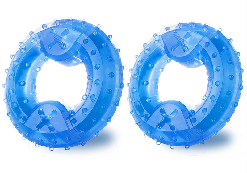 ZNOKA Pet Products Arctic Freeze Fetch Food Cooling Teether Chew Toy (2PCS) - Image 1